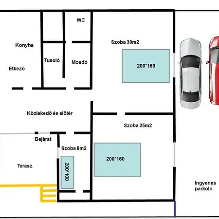 Kenyelmes A Belvaros Szelen アパート ジュール