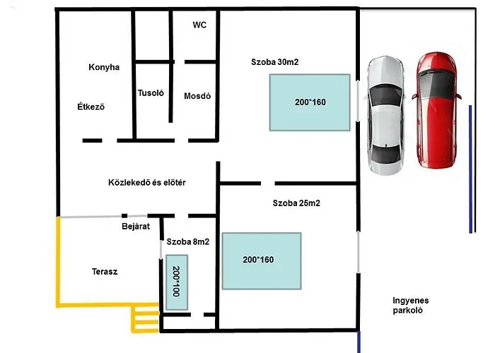 Kenyelmes A Belvaros Szelen Apartament Győr
